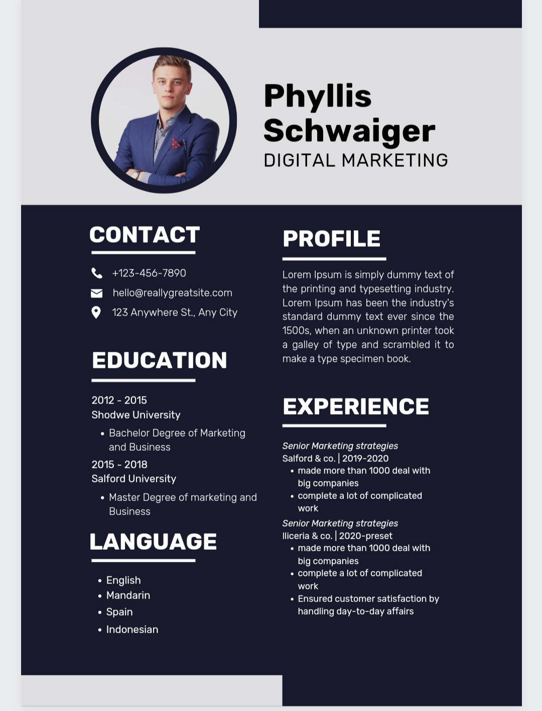 اقوم بعمل السيره الذاتيه