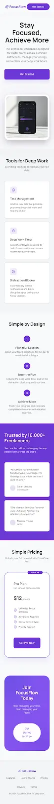 تصميم صفحه landing page احترافيه