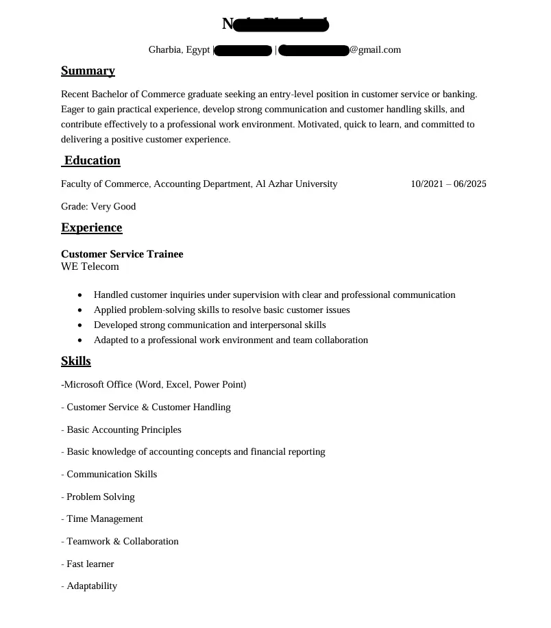 كتابة وتصميم سيرة ذاتية CV متوافقة مع نظام ال ATS