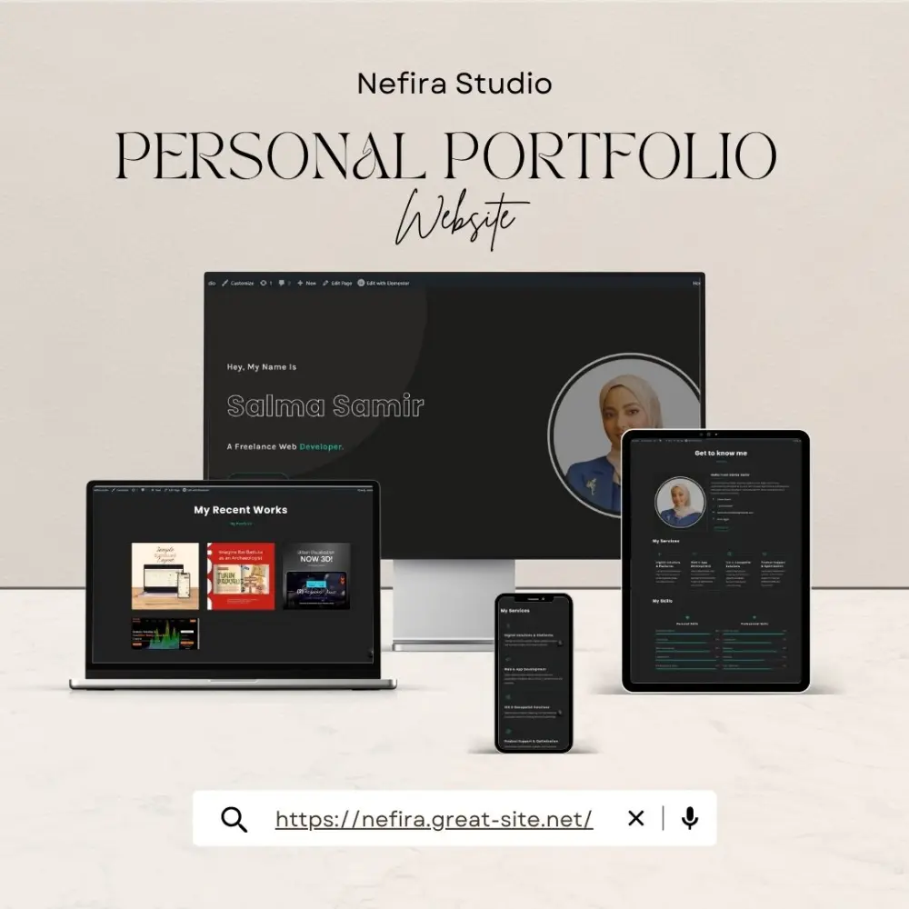 خدمة تصميم موقع شخصي احترافي بالووردبريس