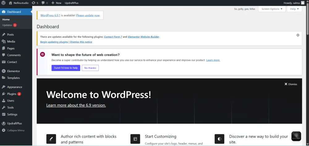 خدمة تركيب قالب ووردبريس احترافي وضبطه بالكامل