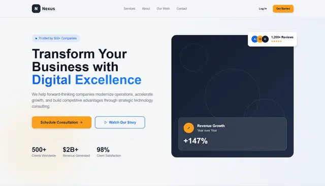إنشاء موقع صفحة هبوط Landing Page احترافية وسريعة ومتجاوبة