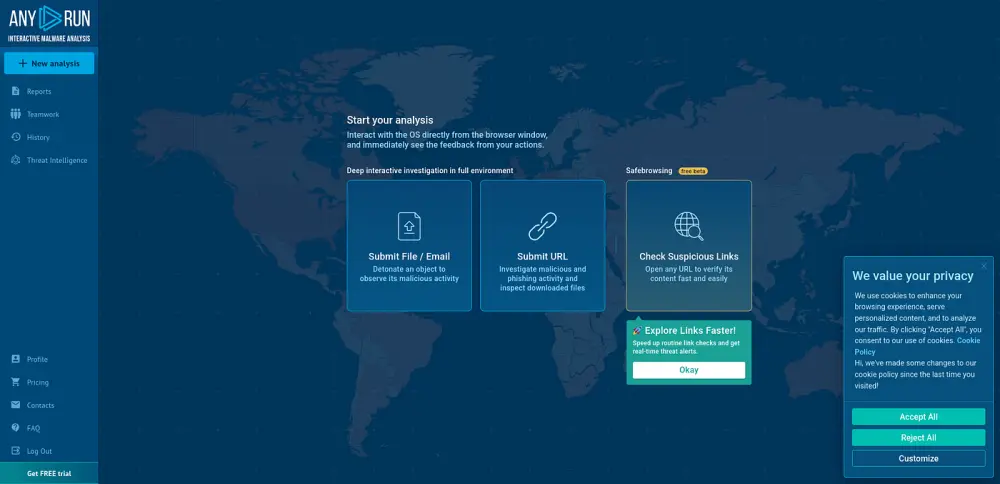تحليل البرمجيات الخبيثة واكتشاف السلوك الضار للملفات المشبوهة
