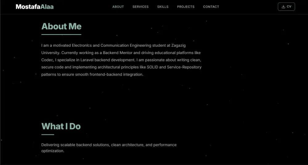 برمجة وتصميم موقع تعريفي (بورتفوليو) متجاوب بـ HTML, CSS, JS