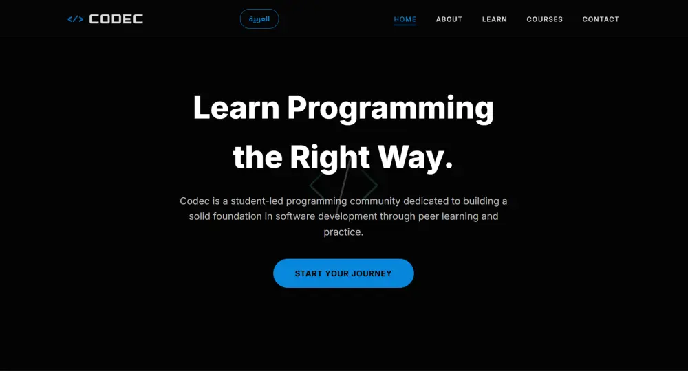 برمجة وتصميم موقع تعريفي (بورتفوليو) متجاوب بـ HTML, CSS, JS