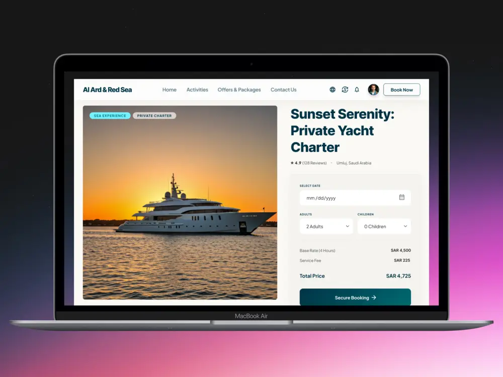 تصميم صفحات هبوط (Landing Pages) ومواقع إلكترونية عصرية.