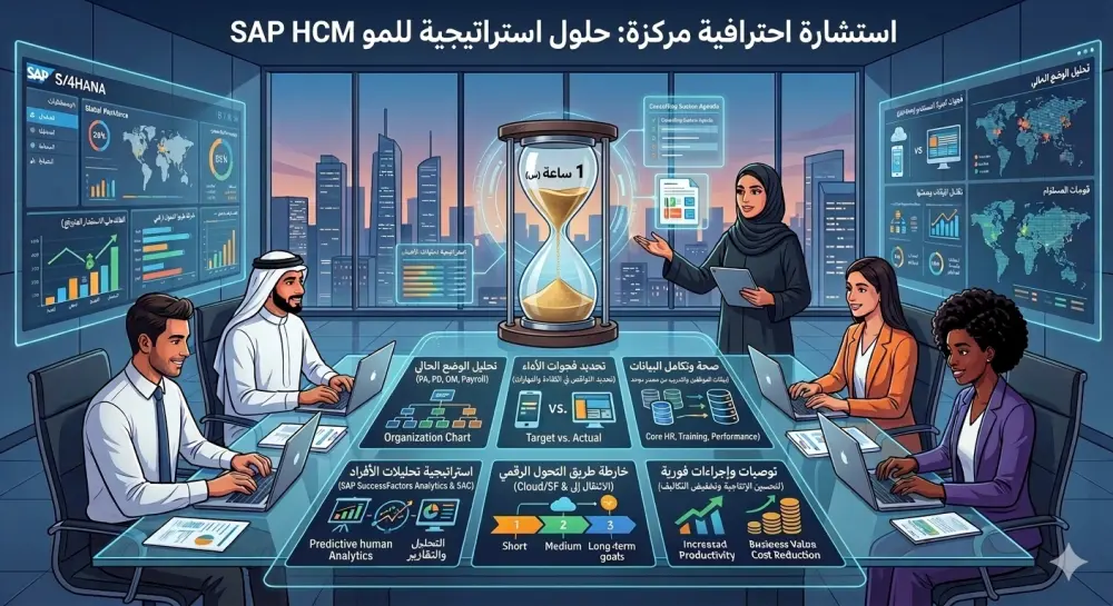 استشارة احترافية لمدة ساعة في SAP,HCM