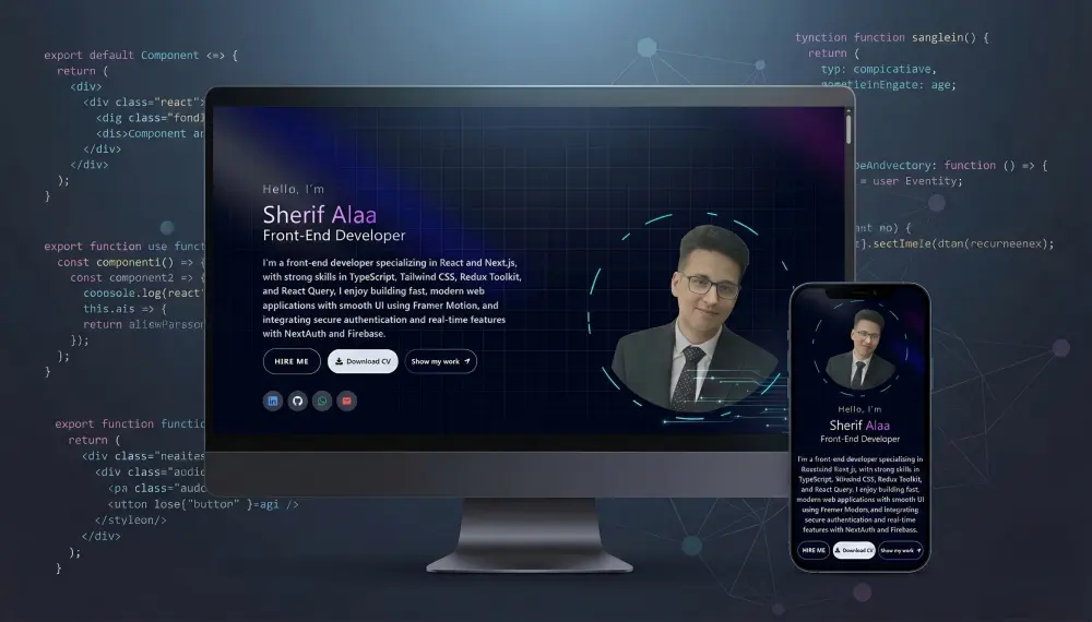 تصميم موقع Portfolio احترافي يبرز أعمالك ويمنحك صورة قوية أمام العملاء