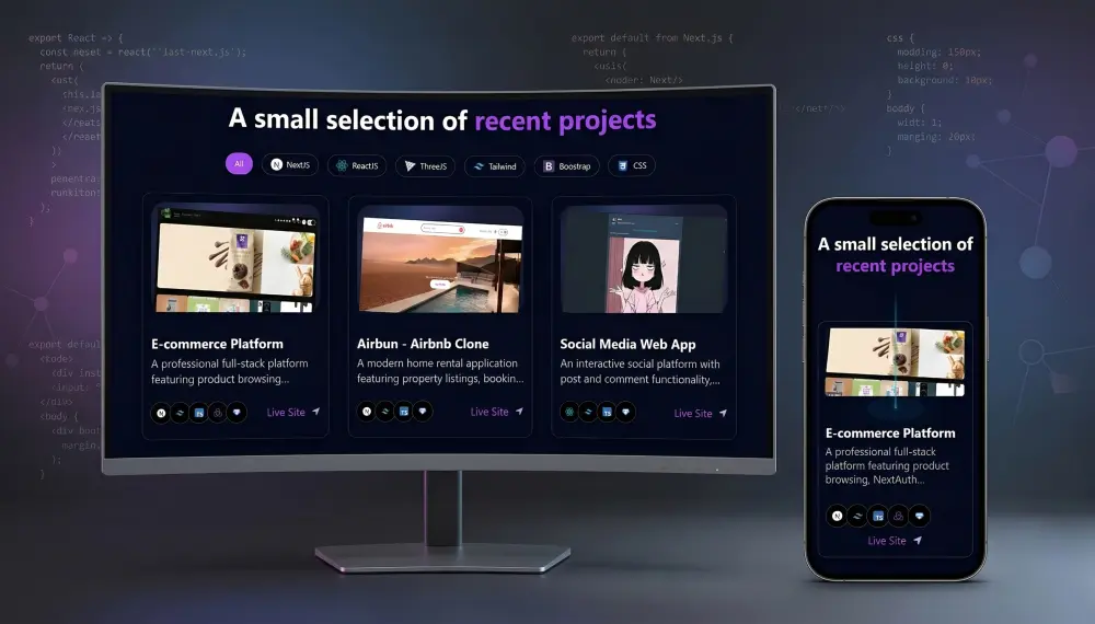تصميم موقع Portfolio احترافي يبرز أعمالك ويمنحك صورة قوية أمام العملاء