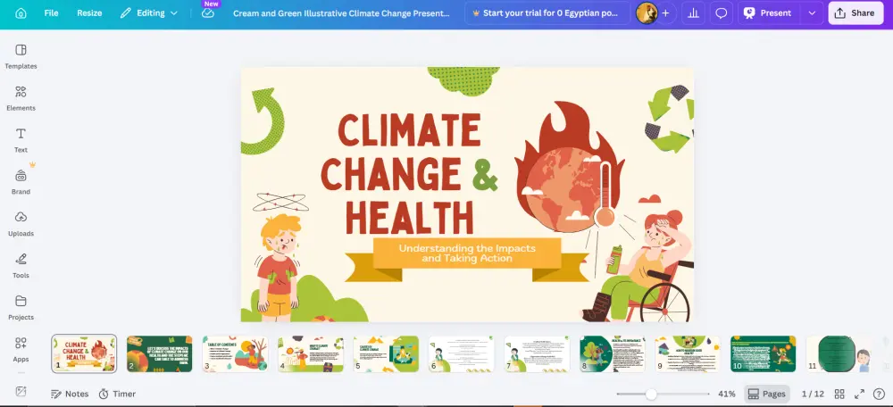 عرض تقديمي مناسب باستخدام canva او powerpoit