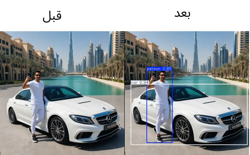 كشف الاشياء بستخدام بايثون و YOLOv8
