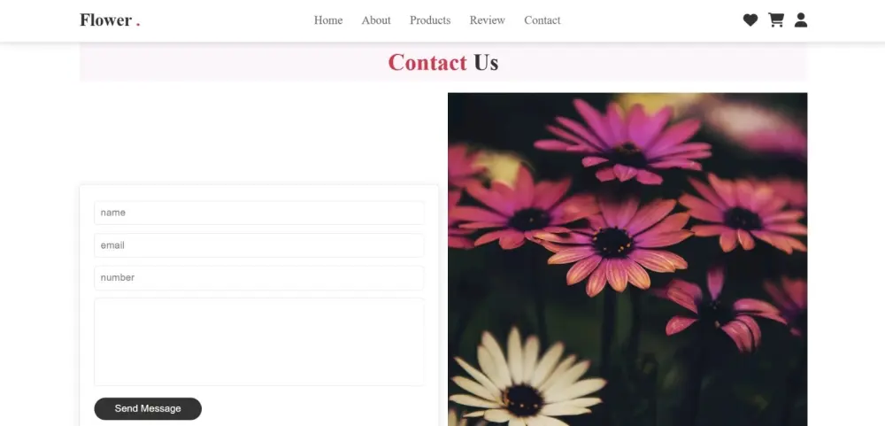 تصميم وتطوير واجهة متجر زهور احترافية (Front-End Project)