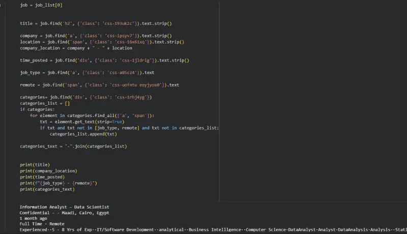 استخراج بيانات من مواقع web scraping