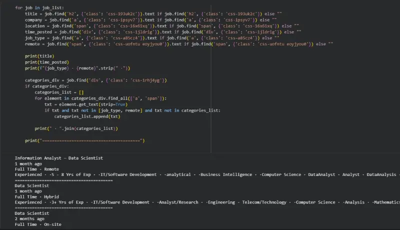 استخراج بيانات من مواقع web scraping