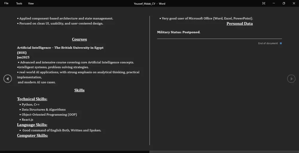 كتابة وتصميم سيرة ذاتية احترافية متوافق 100% مع ATS
