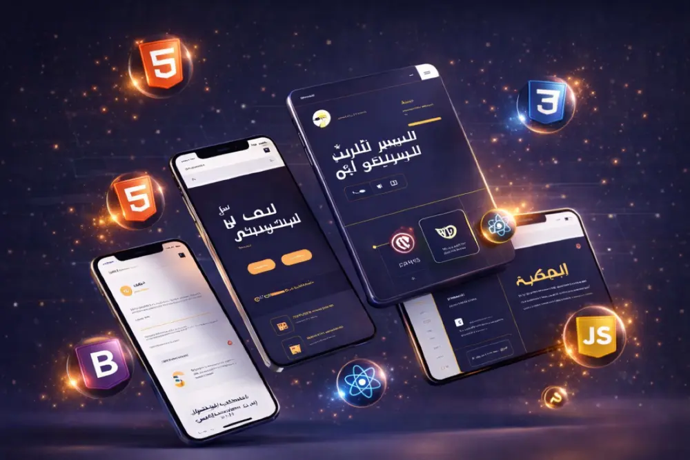 انشاء مواقع ومتاجر الكترونية باستخدام HTML , CSS , JavaScrip