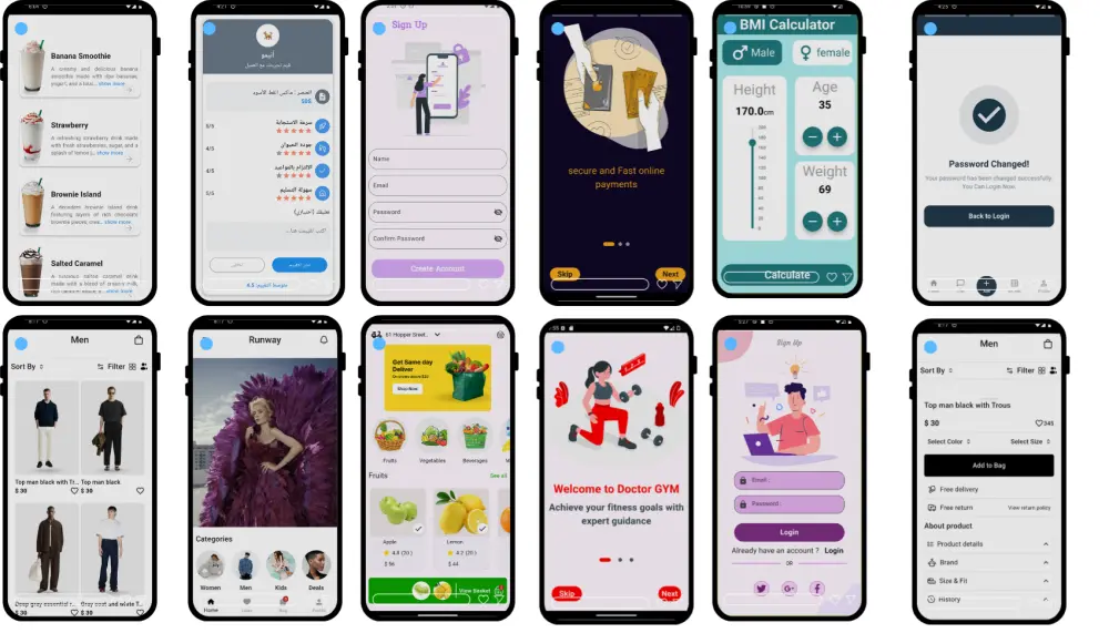 تحويل صفحة واحدة من Figma إلى Flutter UI مقابل 5 دولار. الخدمة تشمل الواجهة فقط بدون Backend أو وظائف برمجية.