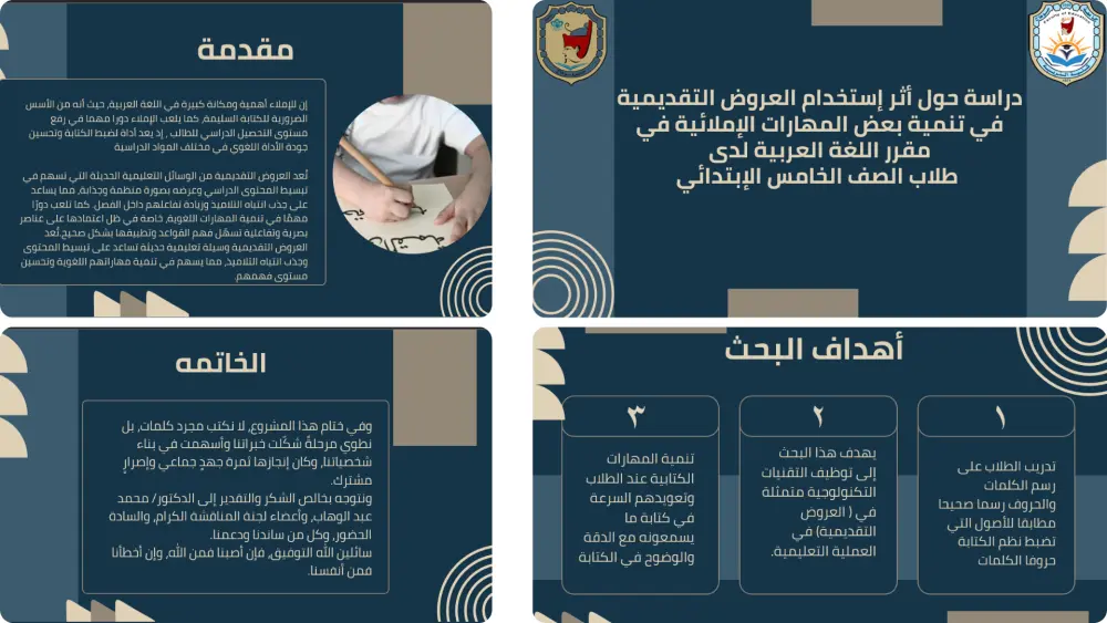 تصميم وتنسيق عروض تقديمية احترافية PowerPoint وCanva (10 سلايدات بـ 5$ فقط)