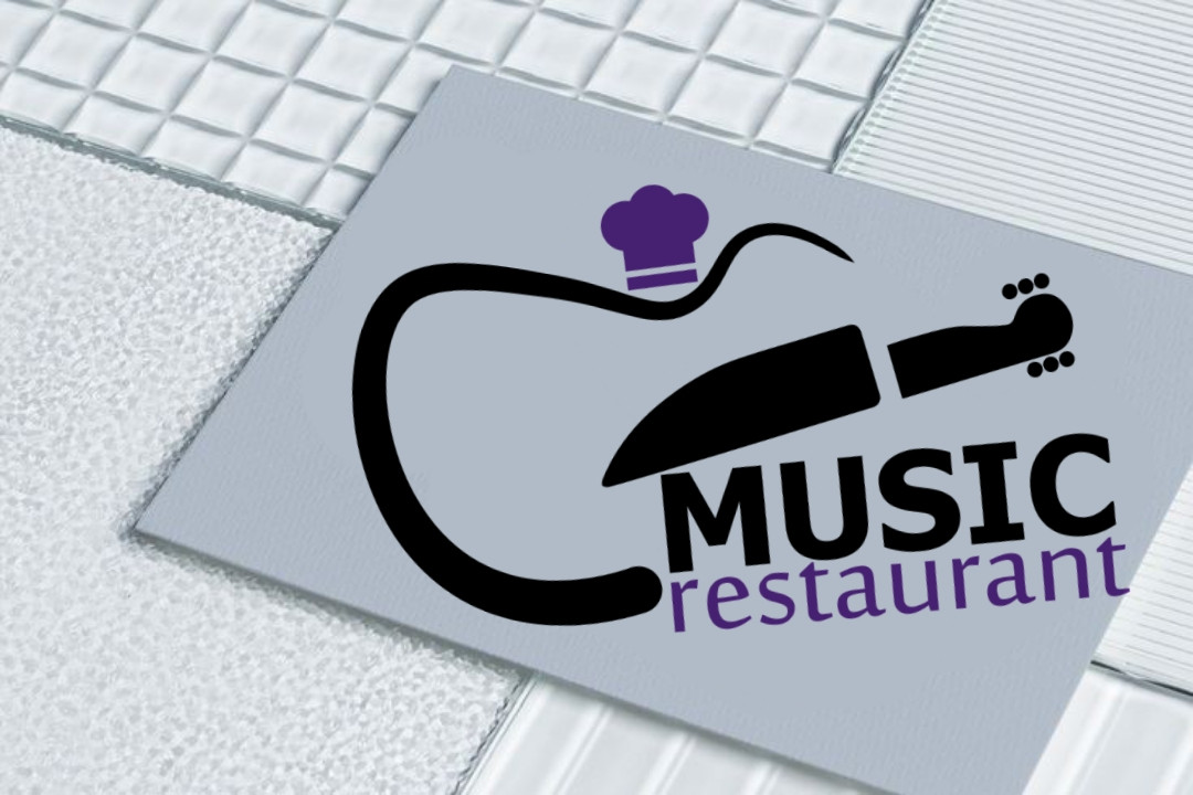 سوف اقوم بتقديم 1 شعار لمطعم ب اسم music restaurant