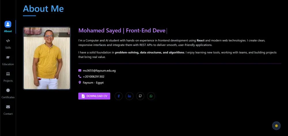 السلام عليكم , سأقوم بتصميم وتطوير صفحة ويب احترافية باستخدام React.js متجاوبة مع جميع الأجهزة وبكود منظم وسريع الأداء.