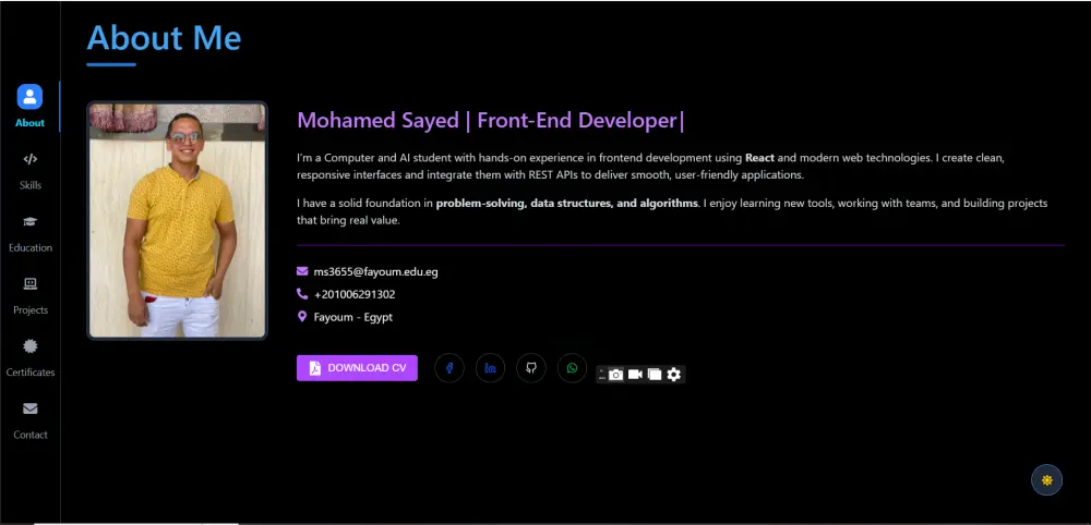 السلام عليكم , سأقوم بتصميم وتطوير صفحة ويب احترافية باستخدام React.js متجاوبة مع جميع الأجهزة وبكود منظم وسريع الأداء.