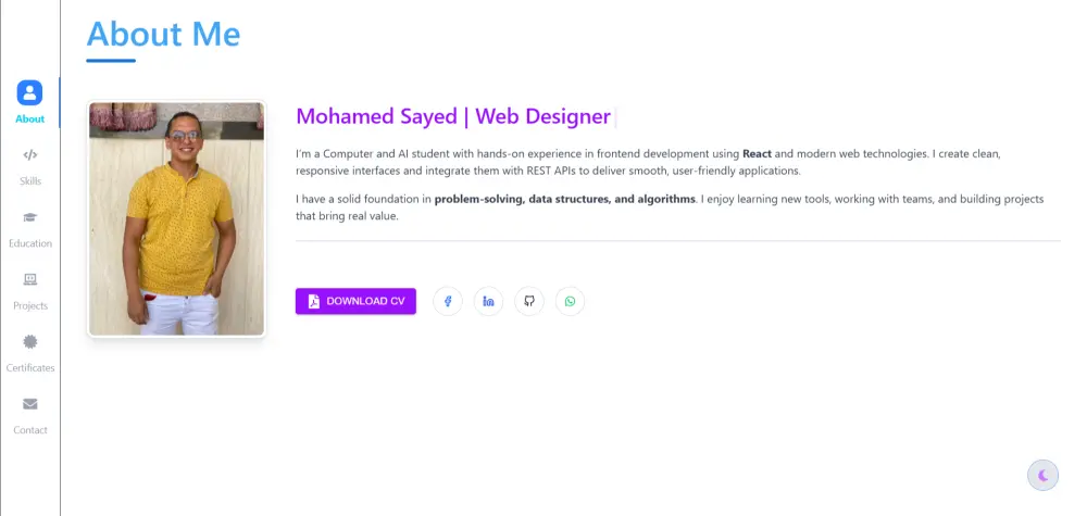 السلام عليكم , سأقوم بتصميم وتطوير صفحة ويب احترافية باستخدام React.js متجاوبة مع جميع الأجهزة وبكود منظم وسريع الأداء.