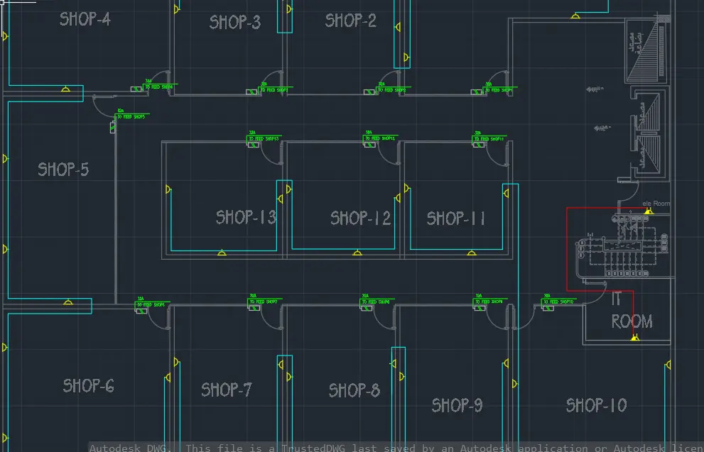 إعداد التصاميم الكهربائية باستخدام AutoCAD