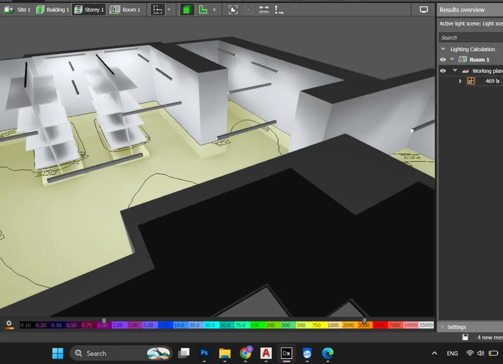 تصميم ودراسة أنظمة الإنارة و المآخذ باستخدام AutoCAD