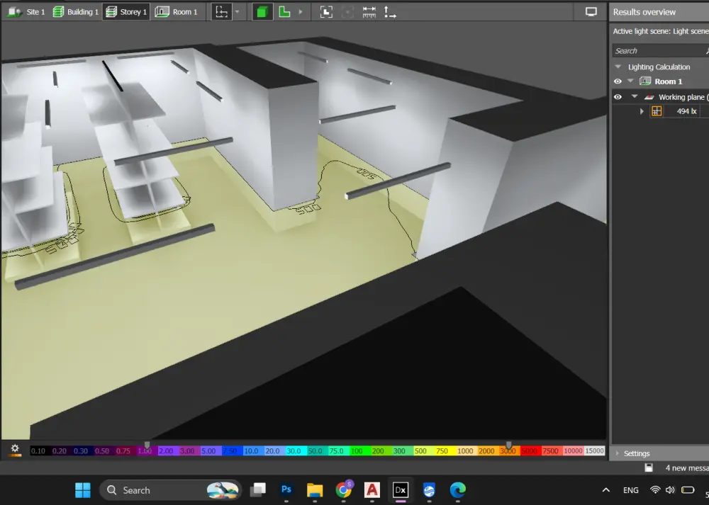 تصميم ودراسة أنظمة الإنارة و المآخذ باستخدام AutoCAD