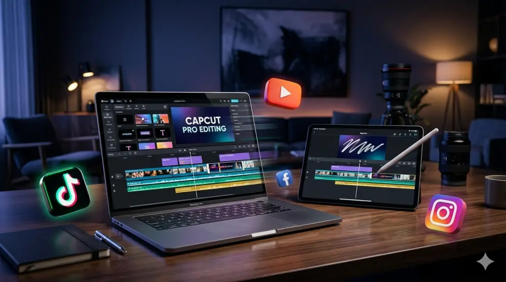 مونتاج فيديوهات تسويقية عصرية واحترافية باستخدام CapCut.