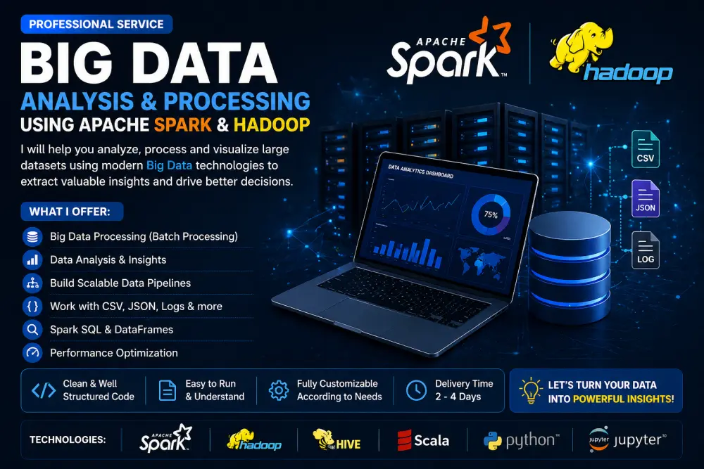 تحليل البيانات الضخمة (Big Data) باستخدام Apache Spark و Hadoop