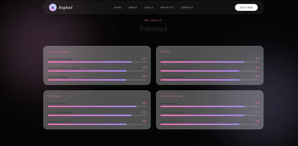 برمجة وتطوير موقع تعريفي Portfolio احترافي باستخدام React