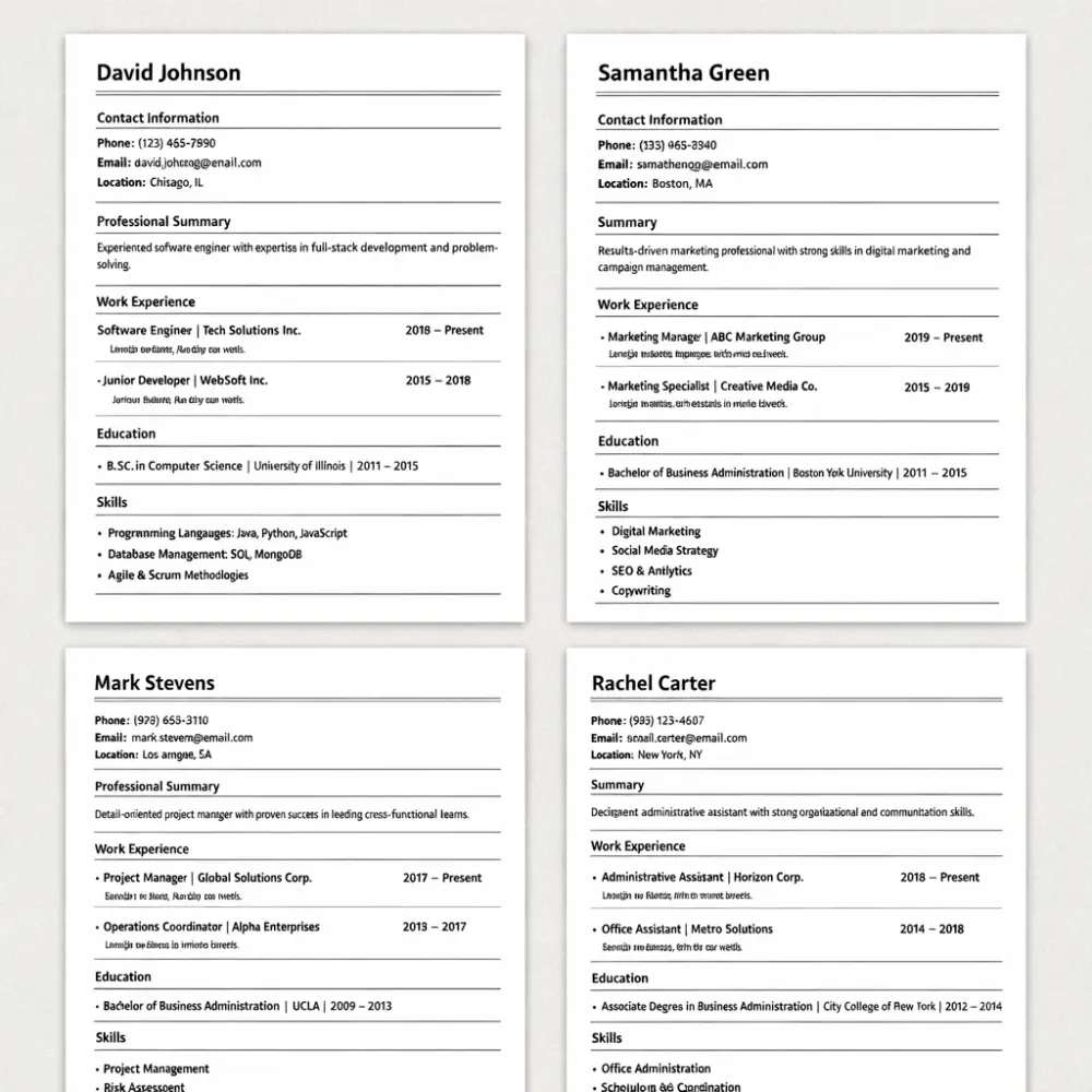انشاء سيرة ذاتية (CV) احترافية