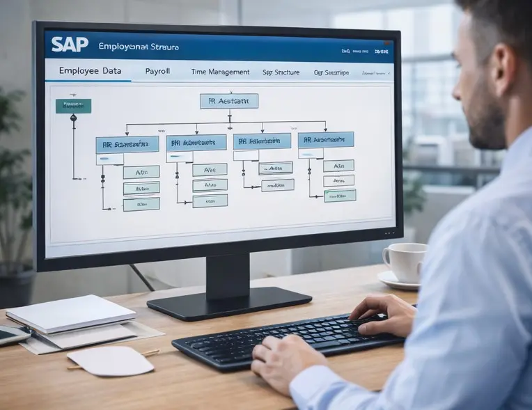 تصميم وهيكلة الوحدات التنظيمية OM وربط الوظائف بنظام SAP
