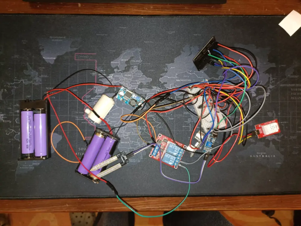 تصميم وتطوير نظام ذكي لمراقبة النباتات والري التلقائي