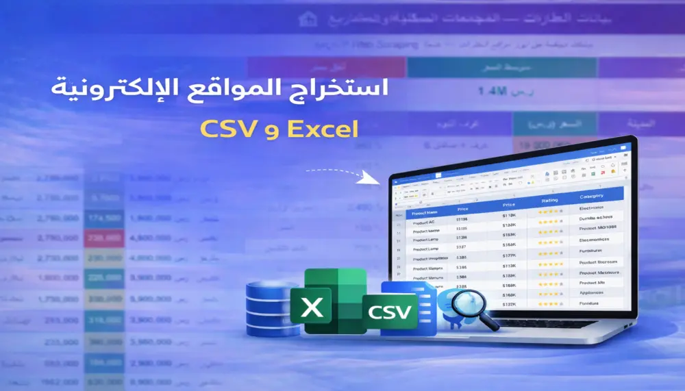 استخراج البيانات من المواقع (Web Scraping)
