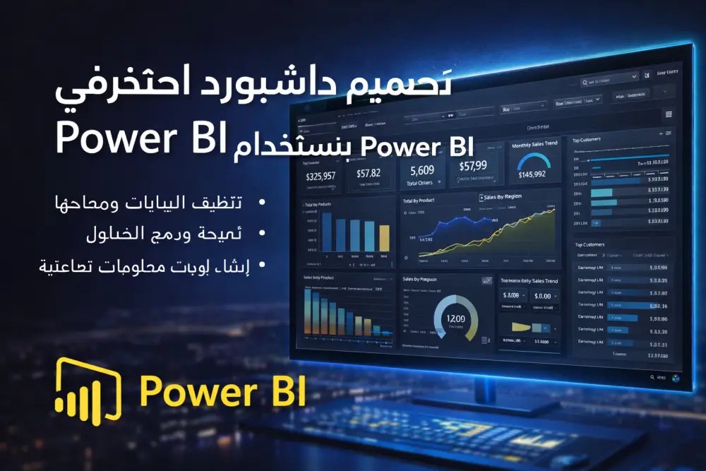 تصميم Dashboard احترافي باستخدام Power BI وPower Query