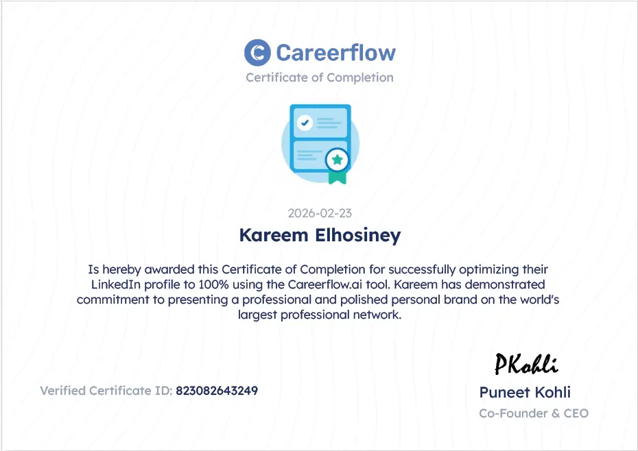 سأقوم بتحسين وتطوير حسابك على LinkedIn لزيادة فرص التوظيف والظهور الاحترافي