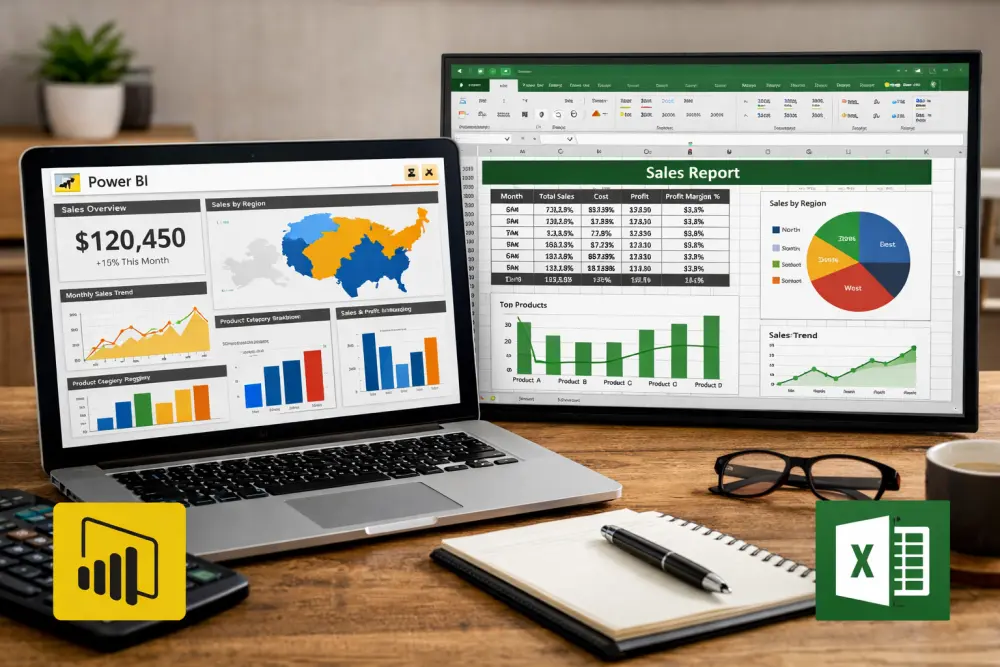 تحليل البيانات وإنشاء Dashboard احترافي باستخدام Power BI و Excel