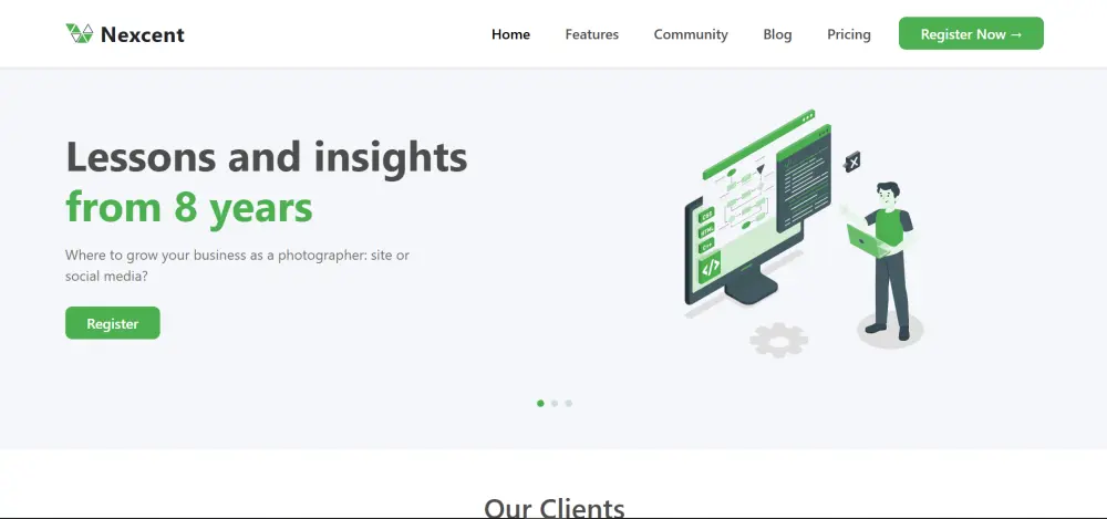 تصميم  صفحة هبوط احترافية متجاوبة وسريعة ( Landing Page )