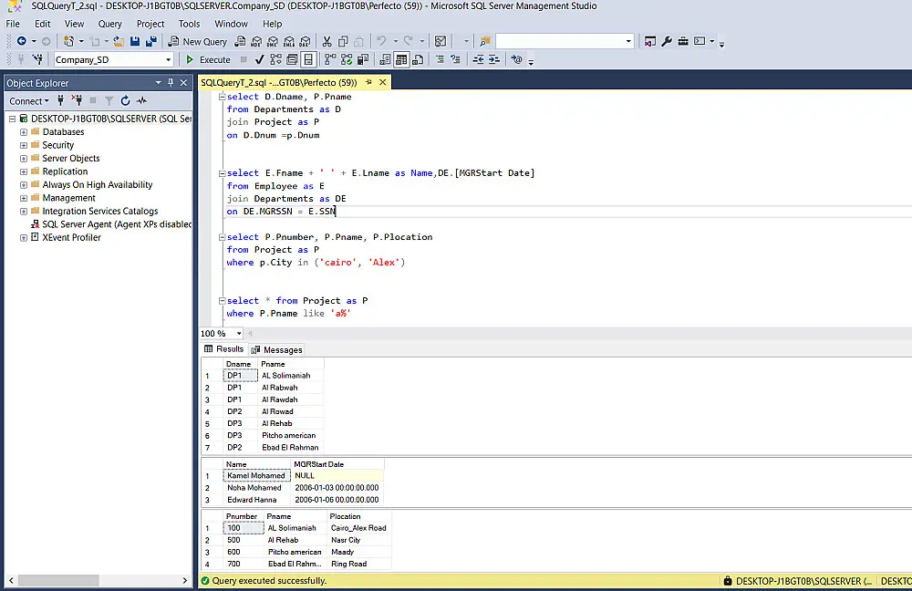 إدارة البيانات واستخراج المعلومات باستخدام SQL