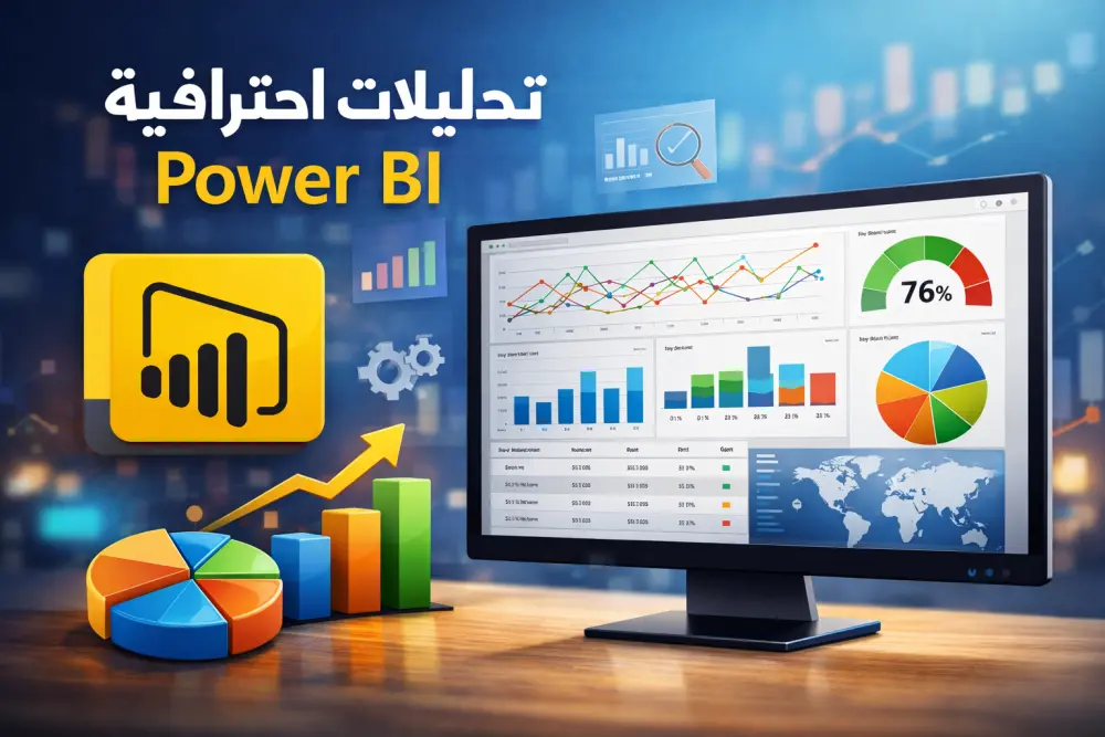 تحليل بيانات احترافي وعرض داشبورد Power BI جاهز