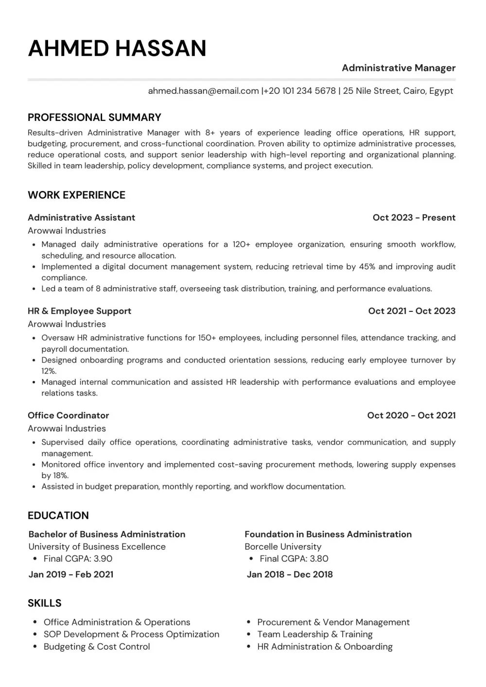 كتابة وتصميم سيرة ذاتية احترافية CV متوافقة مع ATS