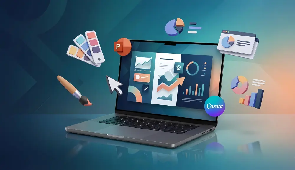 تصميم عرض تقديمي احترافي وجذاب باستخدام PowerPoint و Canva