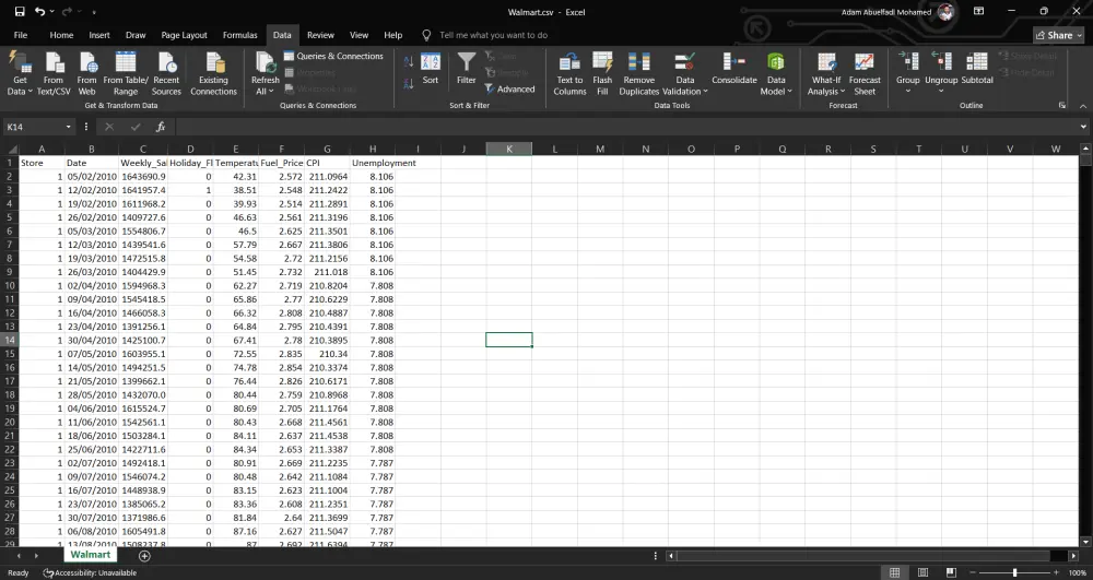 سأقوم بإدخال بياناتك إلى Excel بدقة وسرعة عالية