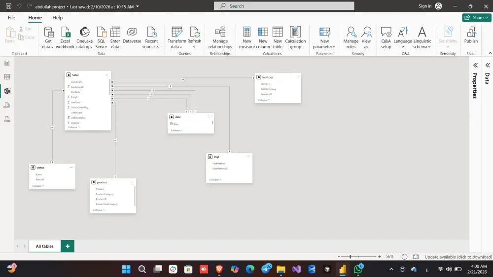 تصميم لوحة تحكم احترافية في Power BI لتحليل بياناتك وتحويلها لقرارات ذكية في صفحه واحده من ال Power pi