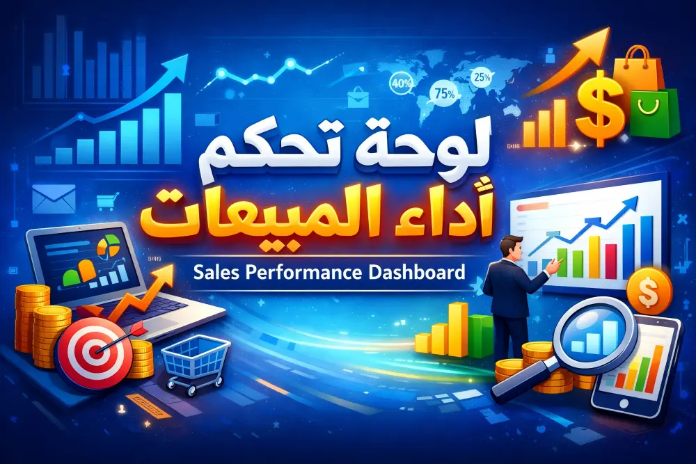 عمل Dashboard احترافي لتحليل أداء المبيعات Sales Perf