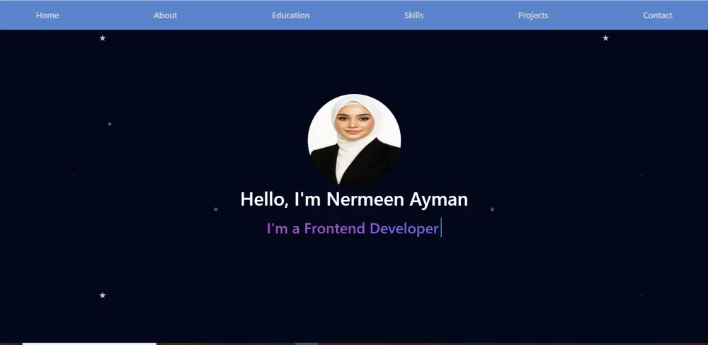 عمل موقع شخصي portfolio احترافي
