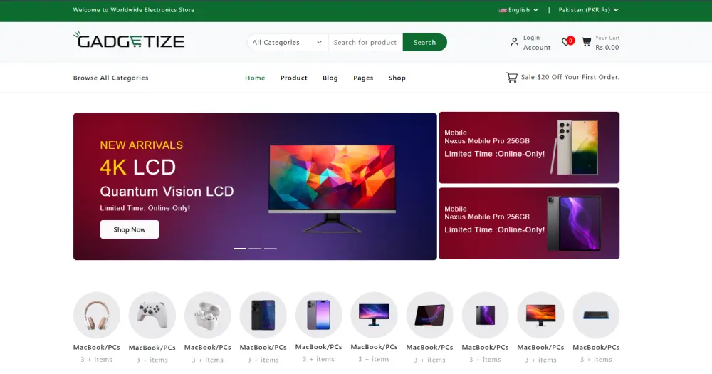 تطوير واجهات أمامية (Front-End) احترافية، سريعة، ومتجاوبة تماماً.