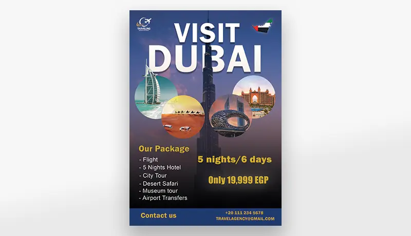 تصميم فلاير إعلاني احترافي جاهز للطباعة